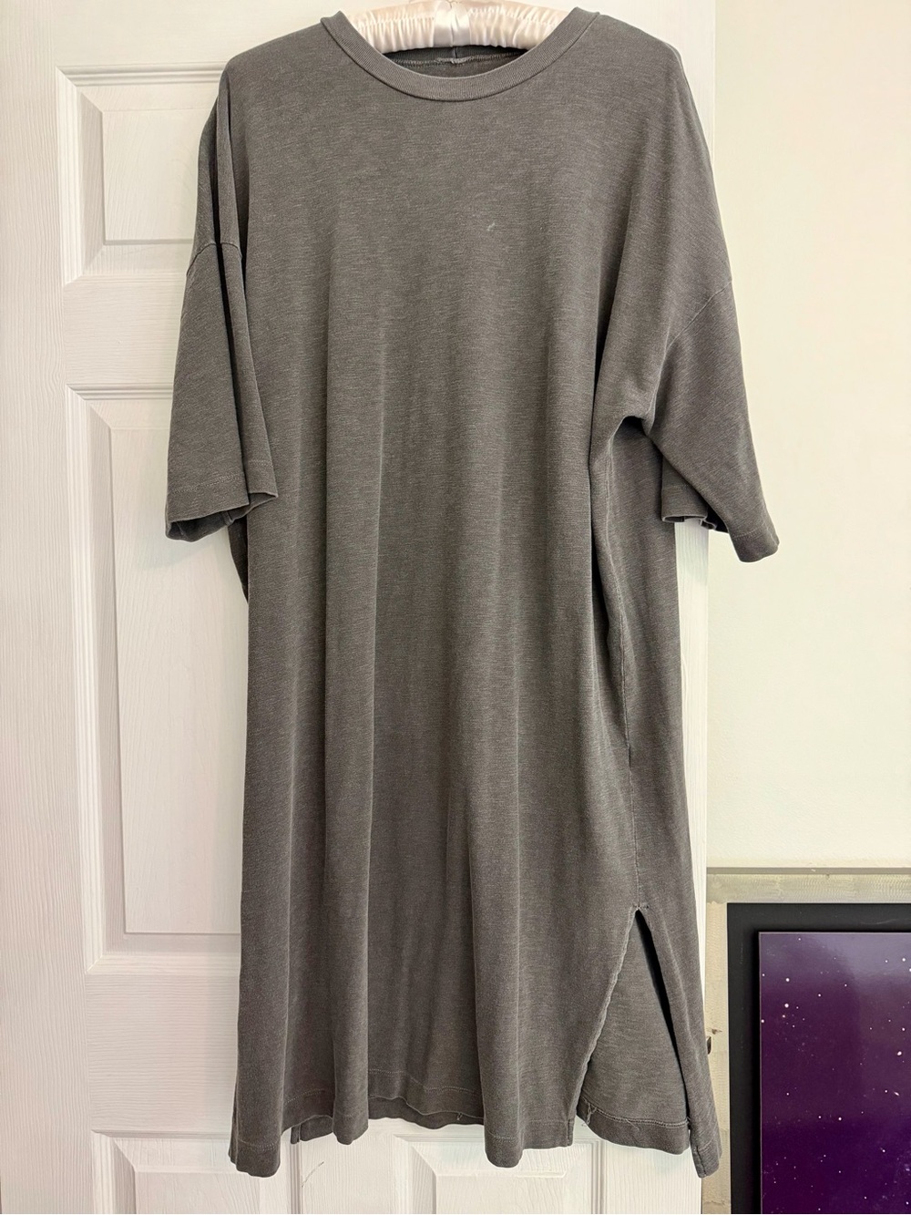 NSF Gray Crewneck Oversized Dress
